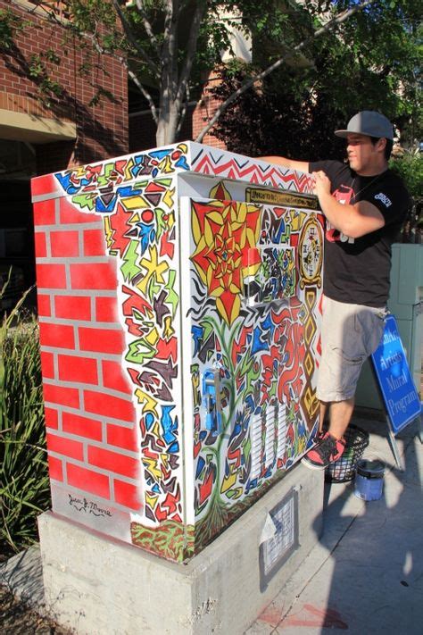 electricity box on street|painted electrical boxes.